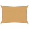 vidaXL P&acirc;nză parasolar, nisipiu dreptunghiular 2x2,5 m, HDPE, 160 g/m&sup2;