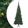vidaXL Pom de Crăciun Artificial pentru Colț Verde 180 cm PVC și Metal