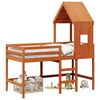 vidaXL Cadru de pat tip loft Maro Ceară 90 x 190 cm Lemn masiv de pin