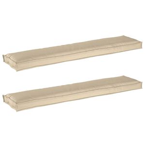 vidaXL Set de perne pentru palet 2 pcs Bej 180 x 40 x 8 cm