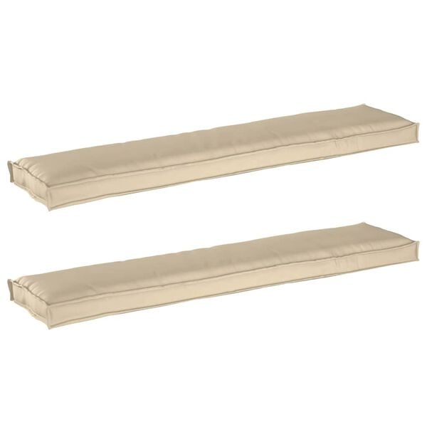 vidaXL Set de perne pentru palet 2 pcs Bej 180 x 40 x 8 cm