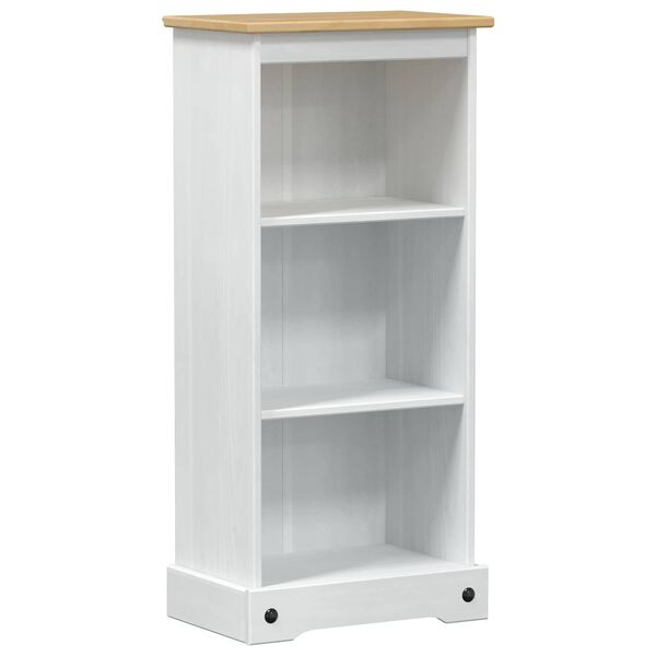 vidaXL Bibliotecă Alb 46 x 29 x 100 cm Lemn de pin masiv