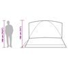 vidaXL Cort de familie cupolă 6 persoane, alb opac textil impermeabil