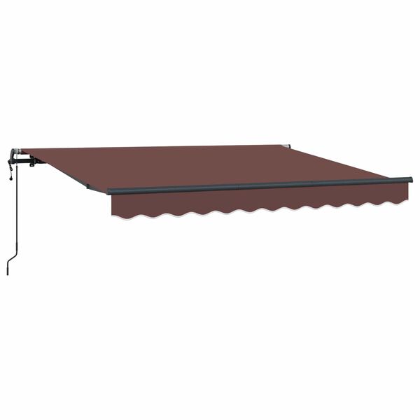 vidaXL Cortina Retractabilă Maro 250 x 200 cm țesătură