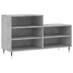 vidaXL Pantofar, gri beton, 102x36x60 cm, lemn prelucrat