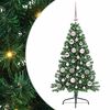 vidaXL Pom de Crăciun artificial pre-iluminat Verde 120 cm PVC
