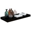 vidaXL Raft de perete suspendat negru extralucios, 60x23,5x3,8 cm, MDF
