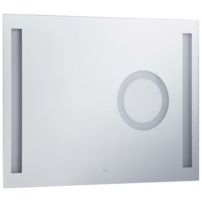 vidaXL Oglindă cu LED de perete de baie, cu senzor tactil, 80 x 60 cm