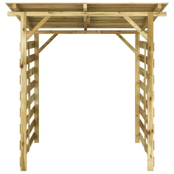 vidaXL Magazie de depozitare pentru lemne de foc, lemn de pin tratat