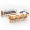 vidaXL Set mobilier de grădină cu perne, 8 piese, lemn masiv de acacia