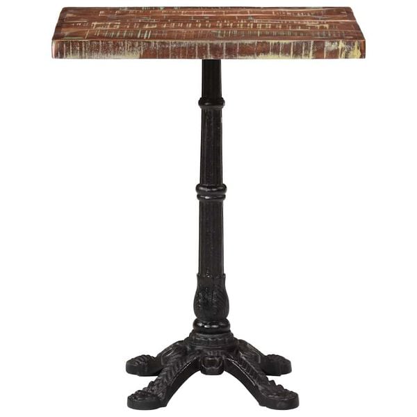 vidaXL Masă de bistro, 60 x 60 x 76 cm, lemn masiv reciclat