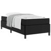 vidaXL Cadru de pat cu saltea Negru 100 x 200 cm țesătură