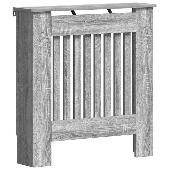 vidaXL Capac pentru radiator Gri Sonoma 78 x 19 x 81,5 cm