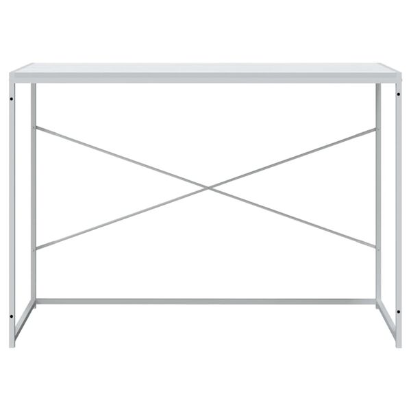vidaXL Birou de computer, alb, 110x60x70 cm, lemn prelucrat