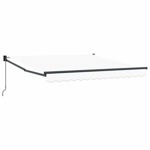 vidaXL Copertină retractabilă Alb 300 x 250 x 165 cm