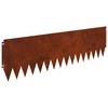 vidaXL Margine pentru gazon 20 pcs 103 x 30 cm Oțel Ruginit