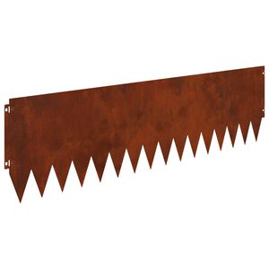 vidaXL Margine pentru gazon 20 pcs 103 x 30 cm Oțel Ruginit