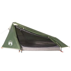 vidaXL Cort de camping tunel pentru 1 persoană, verde, impermeabil