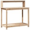 vidaXL Masă de plantare cu rafturi, 108x50x109,5 cm, lemn masiv pin