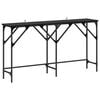 vidaXL Masă de consolă Stejar Negru 140 x 29 x 75 cm Lemn prelucrat