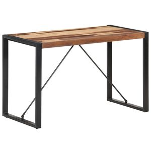 vidaXL Masă de bucătărie, 120x60x75 cm, lemn masiv
