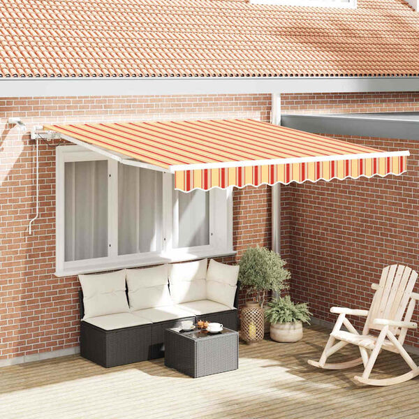 vidaXL Cortina Retractabilă Galben și portocalie 300 x 250 cm