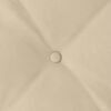 vidaXL Perna pentru spate Crem 60 x 50 cm Țesătură din microfibră