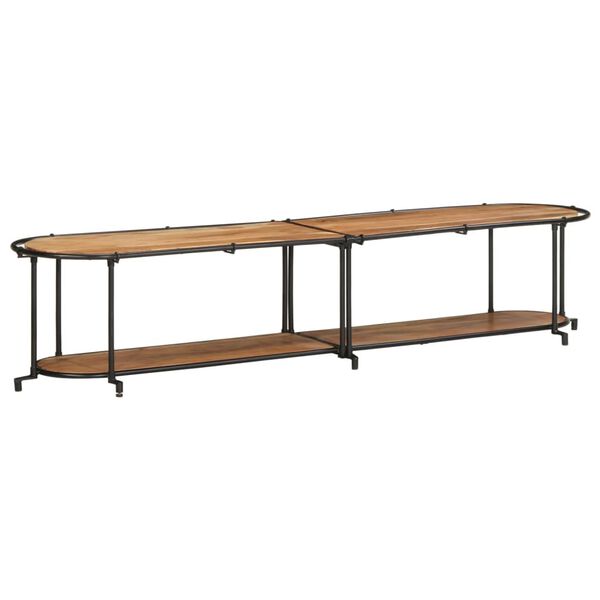 vidaXL Dulap TV, 200x42x40 cm, lemn masiv de acacia