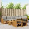 vidaXL Seturi de canapele cu pernă 9 pcs Gri natural și deschis