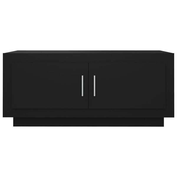 vidaXL Măsuță de cafea, negru, 102x50x45 cm, lemn prelucrat