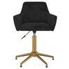 vidaXL Scaune de masă pivotante, 4 buc., negru, catifea