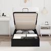 vidaXL Cadru de pat otoman Stejar Negru 203 x 100 x 25 cm