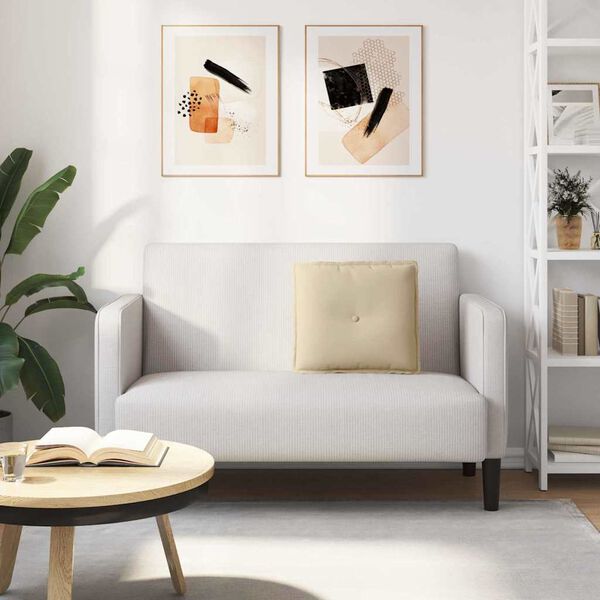 vidaXL Perna pentru spate Crem 50 x 45 cm Țesătură din microfibră