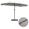 vidaXL Parasol de Grădină Nisip și Antracit 385 x 209 x 244 cm
