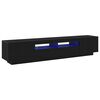 vidaXL Set comodă TV 2 pcs Negru 200 x 35 x 40 cm Lemn compozit