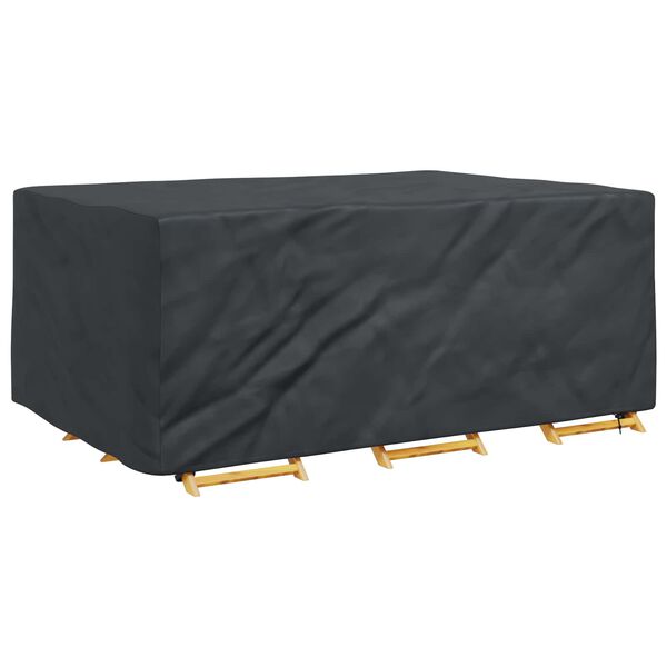 vidaXL Husă pentru mobilă Simplu Negru 230 x 165 x 80 cm 600D