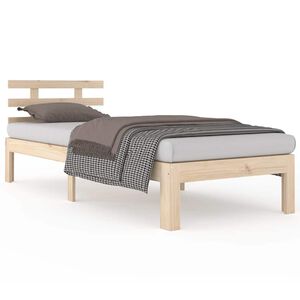 vidaXL Cadru de pat single, 90x190 cm, lemn masiv