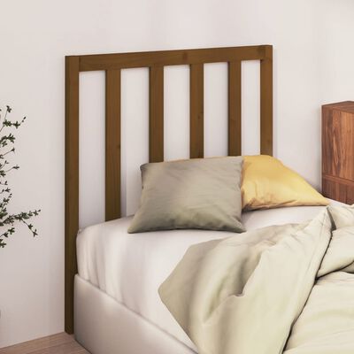 vidaXL Tăblie de pat, maro miere, 96x4x100 cm, lemn masiv de pin