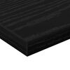 vidaXL Raft pentru cărți 4 pcs Negru 40 x 10 x 1,5 cm Lemn compozit