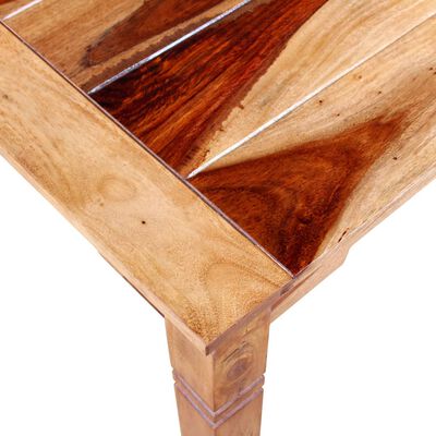 vidaXL Masă de bucătărie, lemn masiv sheesham, 82 x 80 x 76 cm