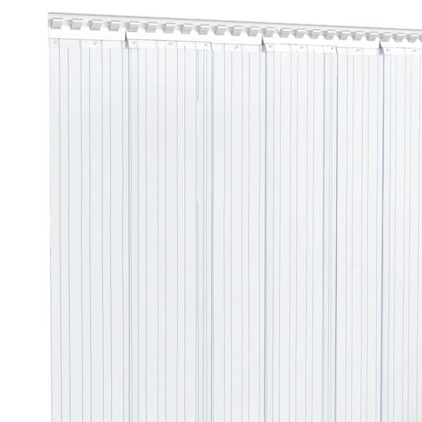 vidaXL Perdea pentru ușă, transparent, 200 mmx1,6 mm 10 m, PVC