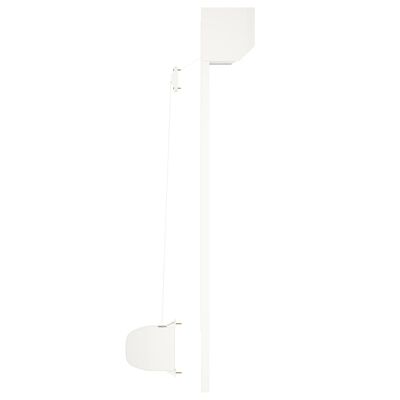 vidaXL Oblon rulant, alb, 80 x 100 cm, aluminiu