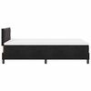 vidaXL Pat cu arcuri cu saltea cu headboard Negru 120 x 200 cm Catifea