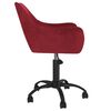 vidaXL Scaune de masă pivotante, 4 buc., roșu vin, catifea
