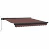 vidaXL Copertină retractabilă manual, maro, 300x250 cm