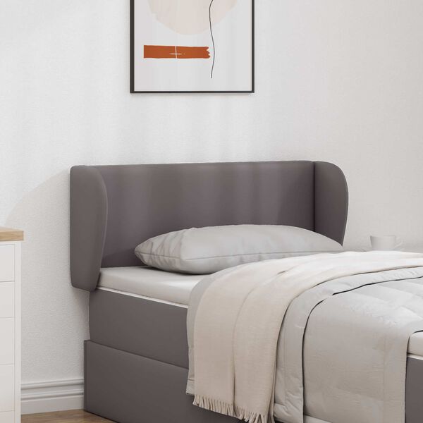 vidaXL Ureche pentru Tăblie Gri Scurt 40 x 23 x 6 cm PVC