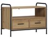 vidaXL Cabinet TV 67,5 x 33 x 50 cm Stejar Artizanal Lemn prelucrat
