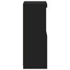vidaXL Servantă cu lumini LED, negru, 41x37x100 cm
