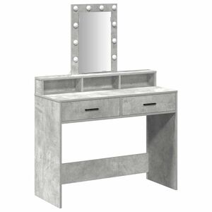 vidaXL Masă de Machiaj Gri 100 x 41 x 140 cm Lemn prelucrat