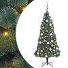 vidaXL Brad de Crăciun artificial cu lumini și set de globuri 240 cm